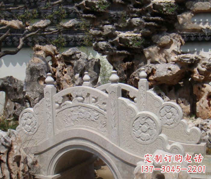 聊城公园景观小型石拱桥