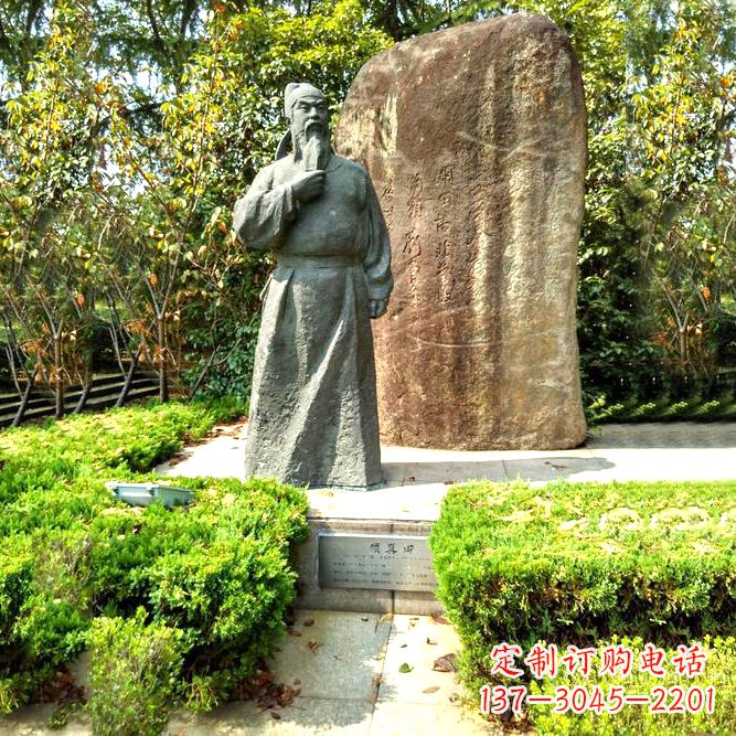 聊城颜真卿主题铜雕像