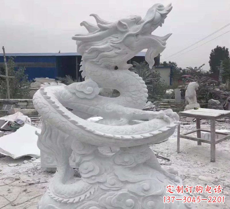 聊城精美盘龙石雕塑