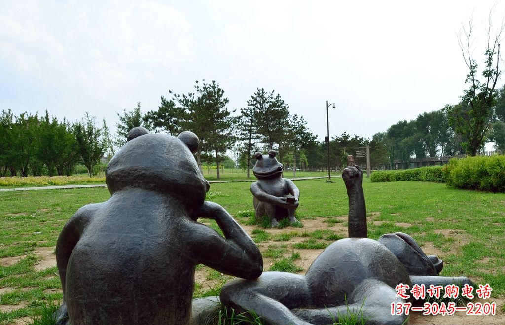 聊城中领雕塑 | 艺术级青蛙铜雕