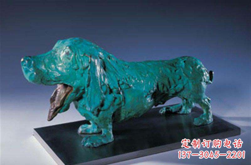 聊城柯基狗铜雕艺术品
