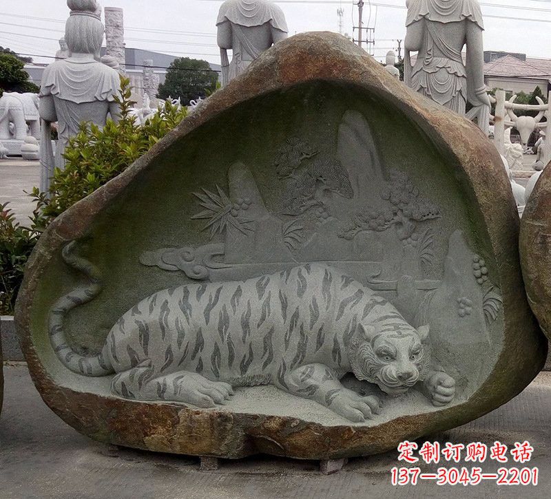 聊城公园老虎石雕