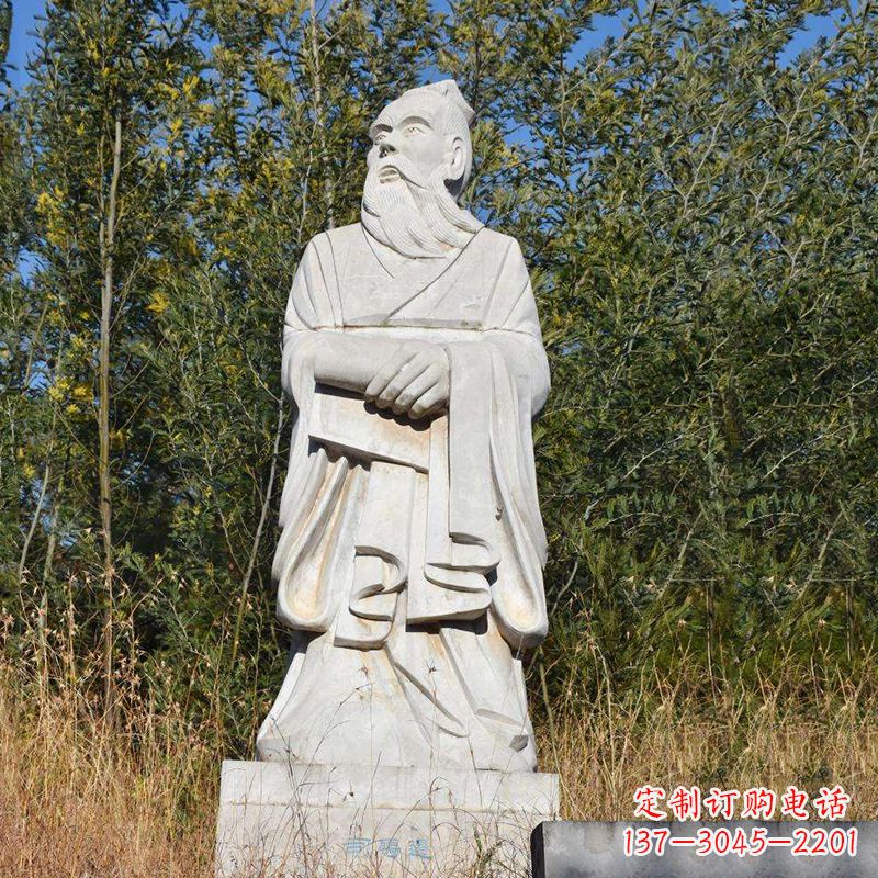 聊城以司马迁石雕塑展现古代名人