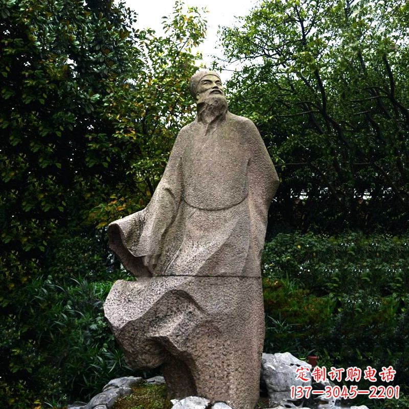 聊城精美苏东坡砂岩雕塑