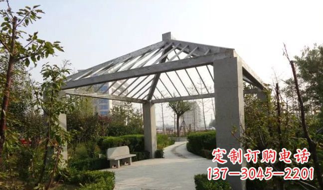 聊城公园凉亭不锈钢雕塑