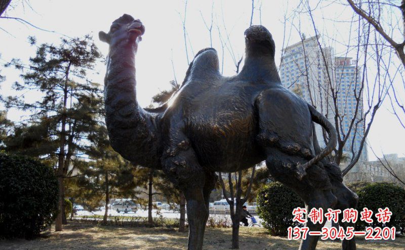 聊城优美雕刻骆驼铜雕塑