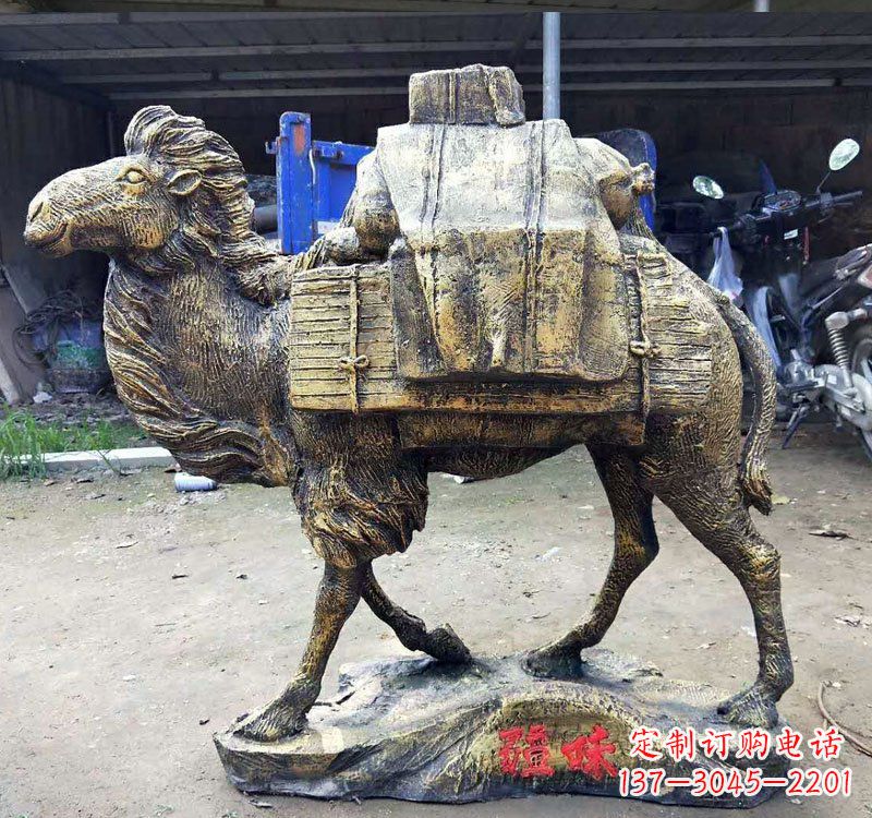 聊城新颖华丽的骆驼铜雕定制