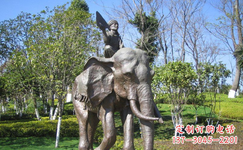 聊城 令人惊叹的大象铜雕塑