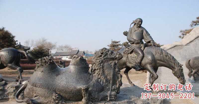 聊城精致古典 骑马雕塑