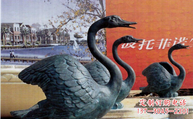 聊城优质青铜天鹅雕塑