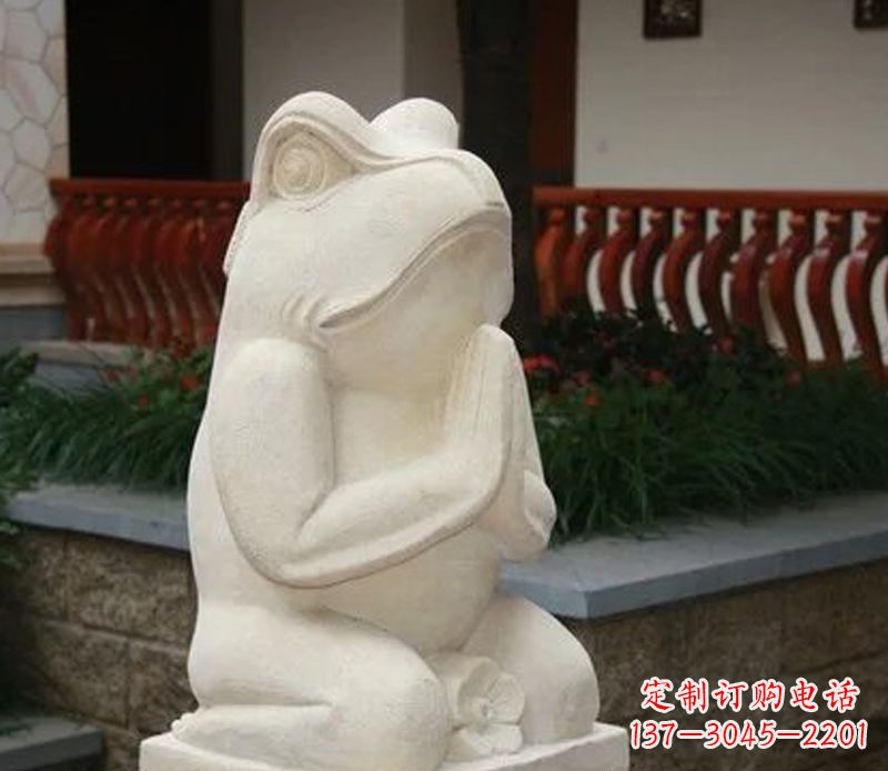 聊城中领雕塑精美绝伦的青蛙石雕