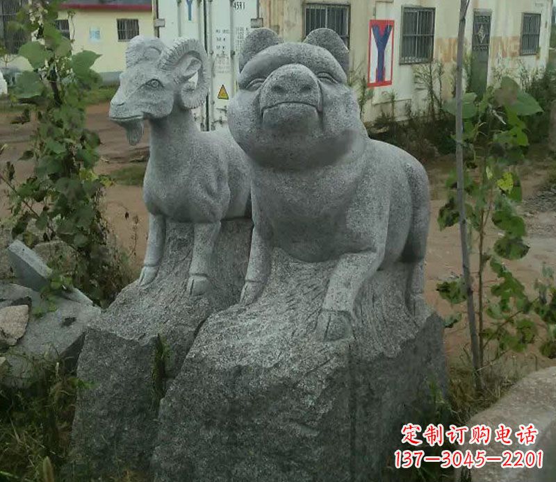 聊城优质动物猪石雕