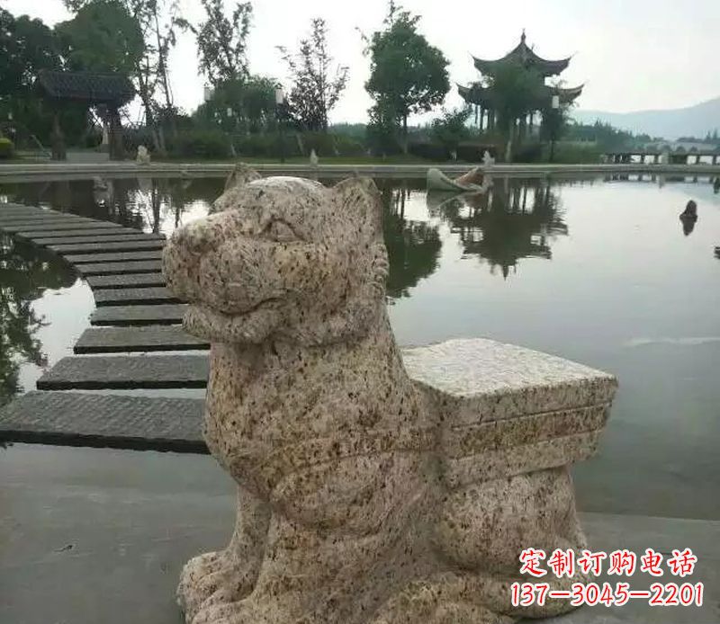 聊城中领雕塑—十二生肖石虎雕塑