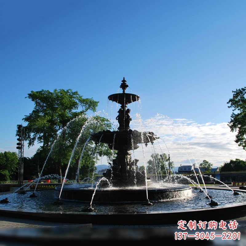 聊城精美喷泉雕塑,点缀公园美景