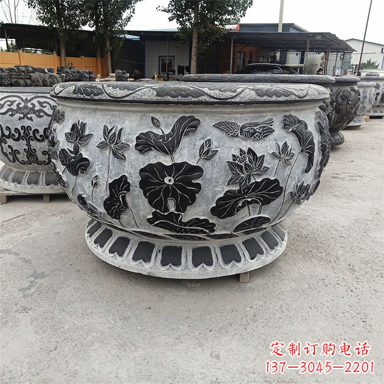 聊城精美石雕水缸——雕刻您的艺术一生
