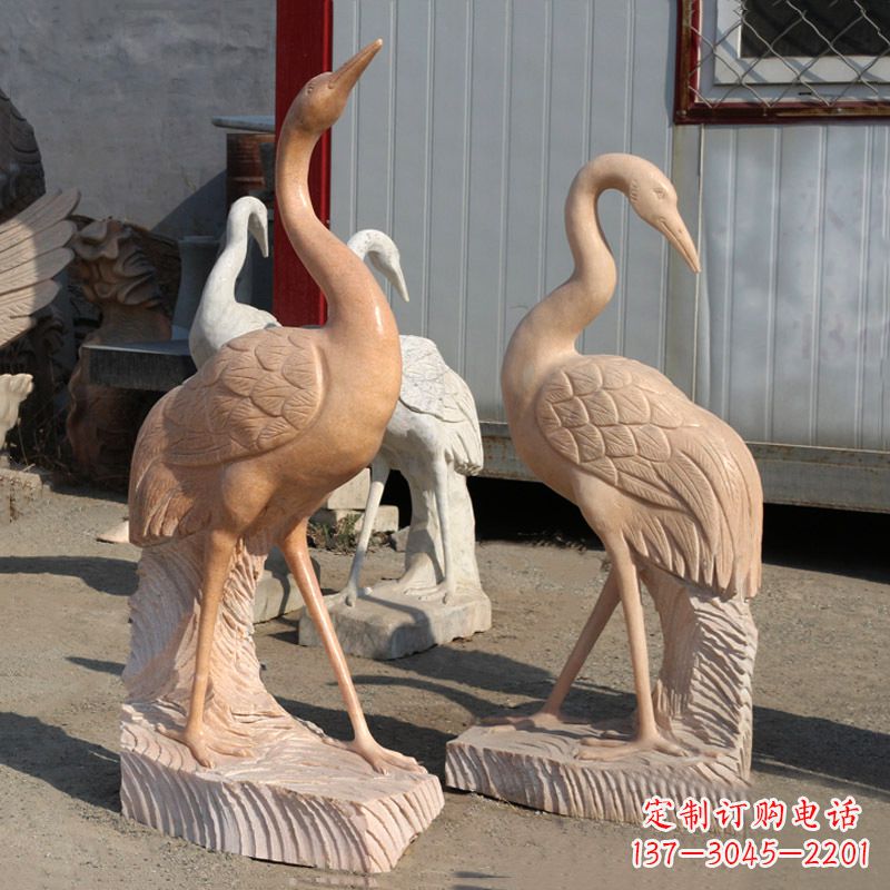聊城精美雕刻仙鹤景观石雕