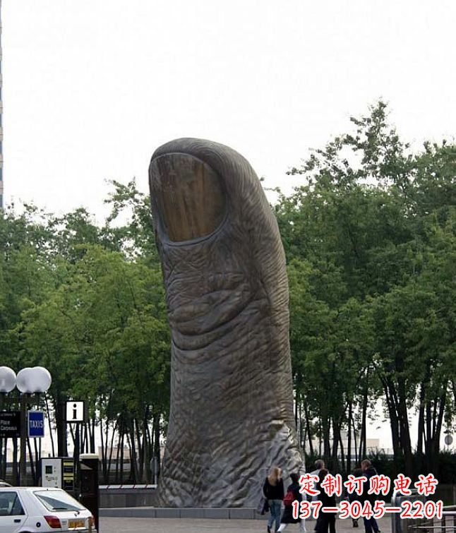 聊城中领雕塑大拇指铜雕竖立景观