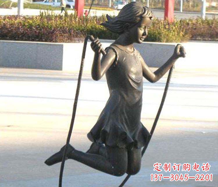 聊城汇聚灵动的青春,唯美女孩铜雕