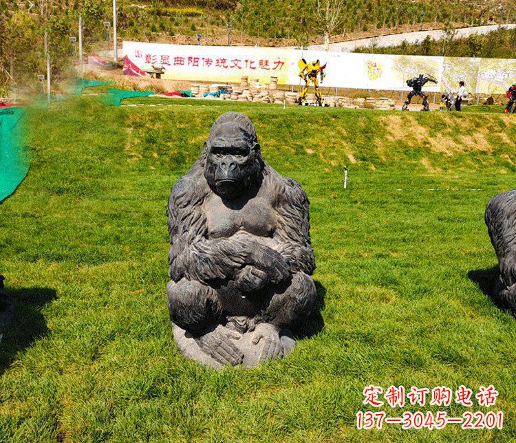 聊城高端铜制巨型大猩猩雕塑