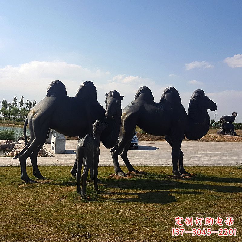 聊城铜骆驼雕塑,精致景观装饰