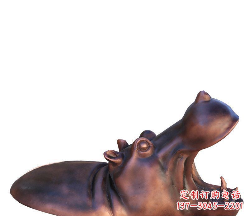 聊城产品名称铜质河马雕塑