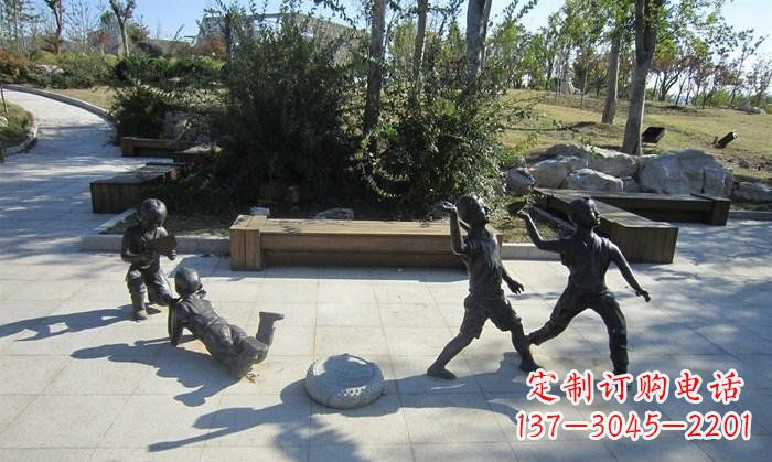 聊城精美铜制儿童雕塑