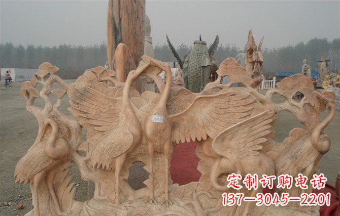 聊城精美仙鹤雕塑