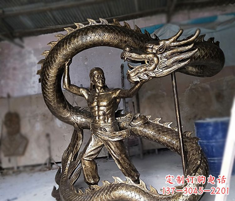聊城高质量的文化艺术装饰铜雕龙雕塑