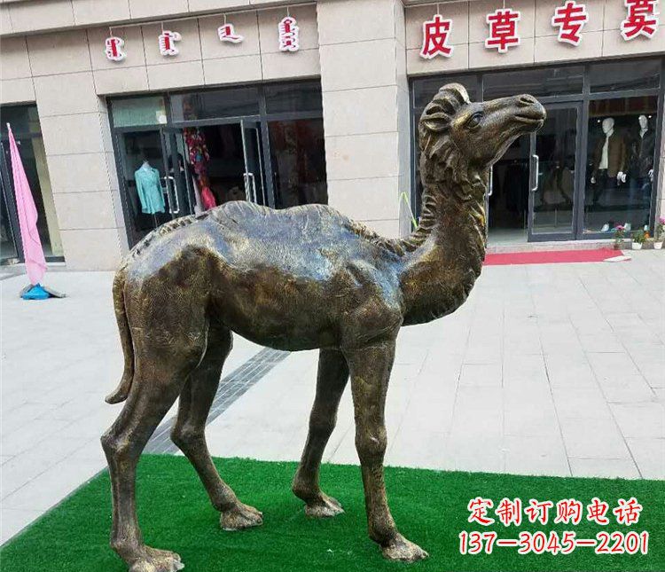 聊城精美铜雕骆驼雕塑