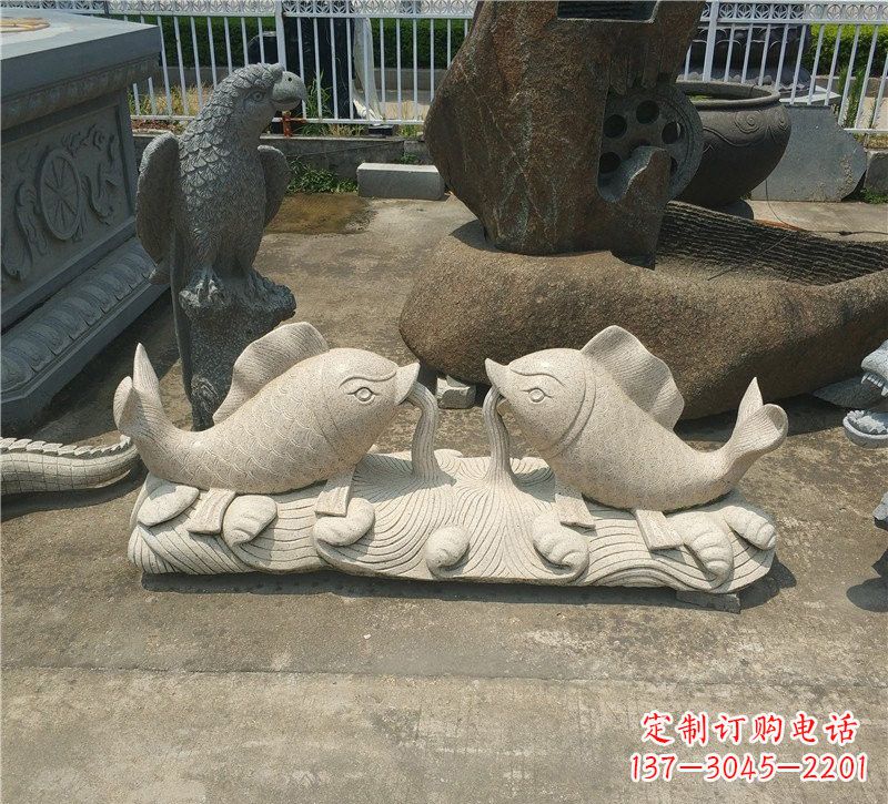 聊城优质鲤鱼石雕