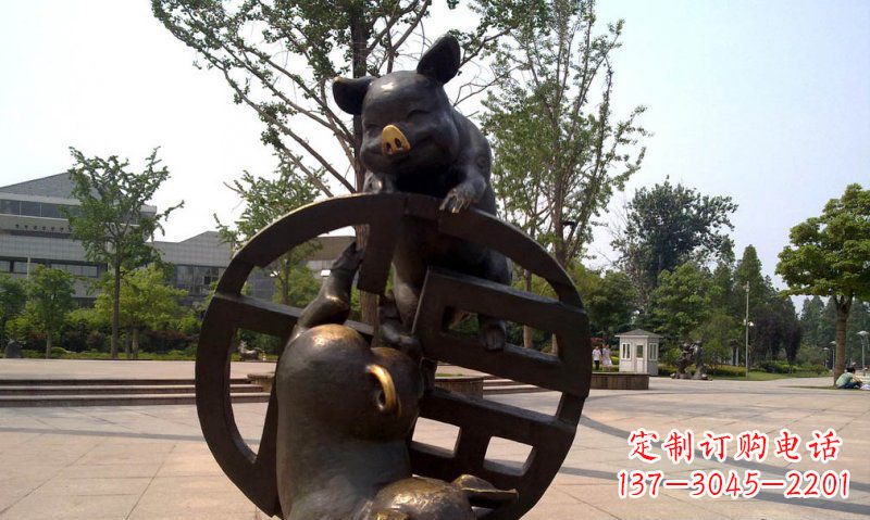 聊城优雅而富有表现力的动物铜雕
