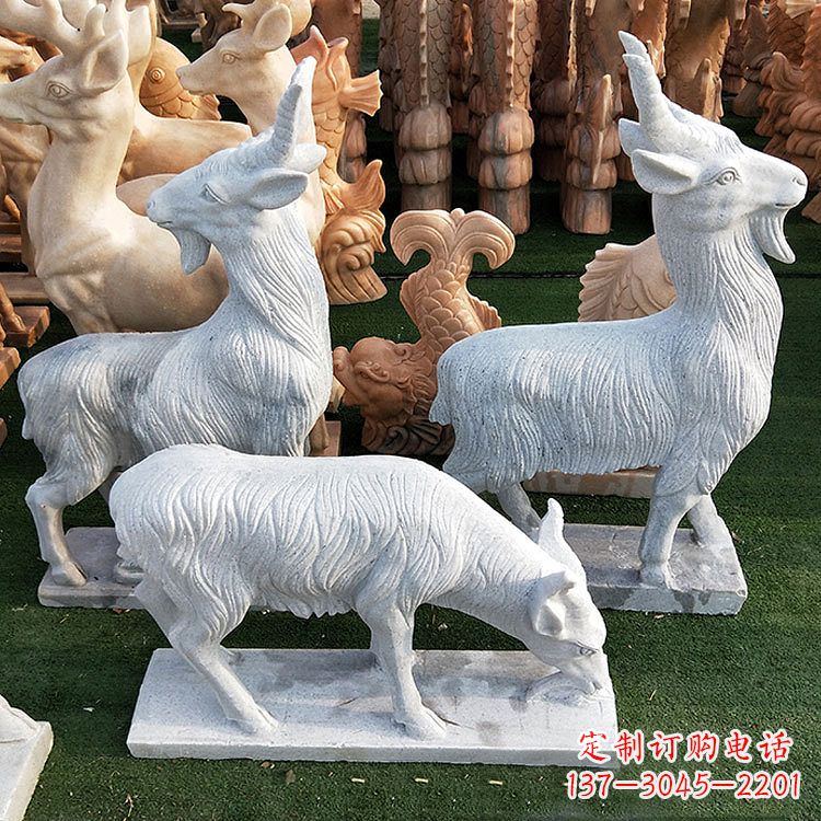 聊城精美白玉石动物雕塑