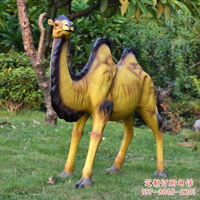 聊城骆驼雕塑精美而有趣的定制装饰品