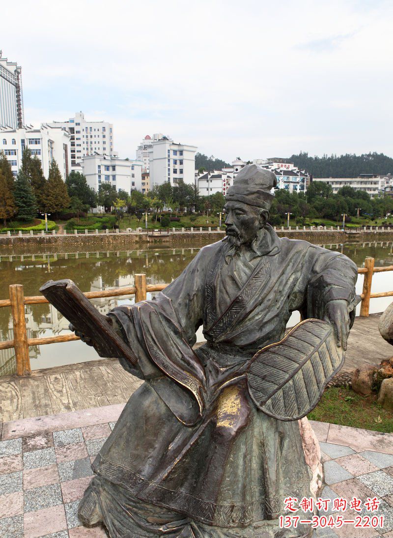 聊城匠心打造的肖像诸葛亮雕塑