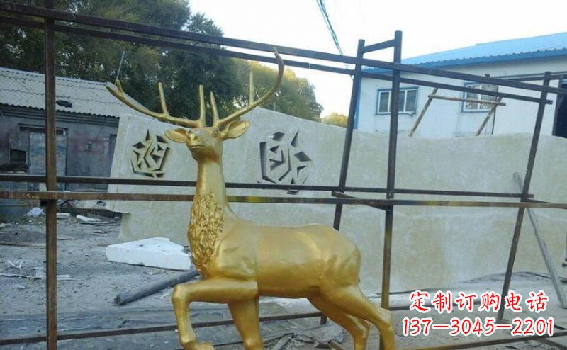 聊城室内外羚羊铜雕艺术品