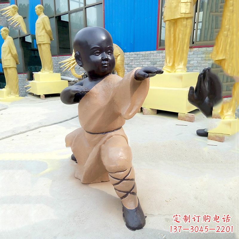 聊城传承传统文化的绝佳礼品——“功夫小和尚”雕塑