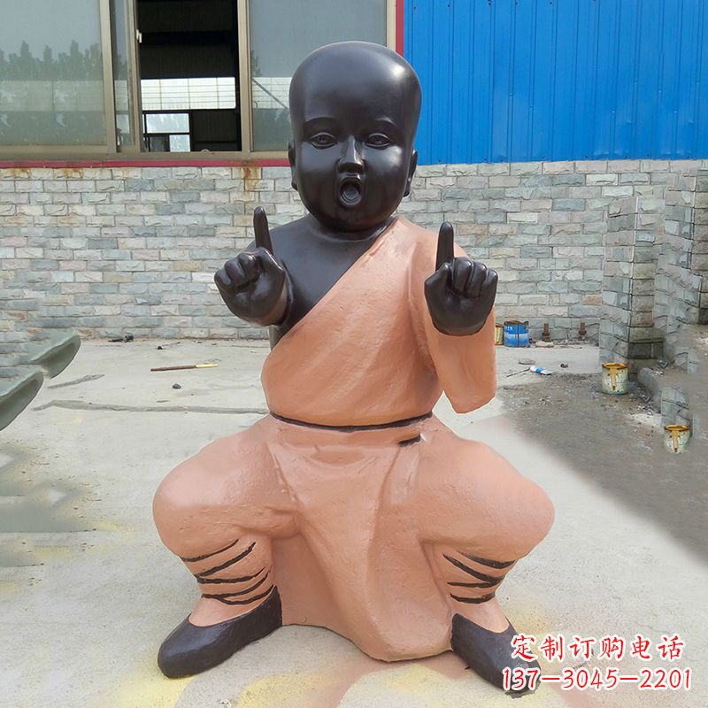 聊城铜雕功夫小和尚