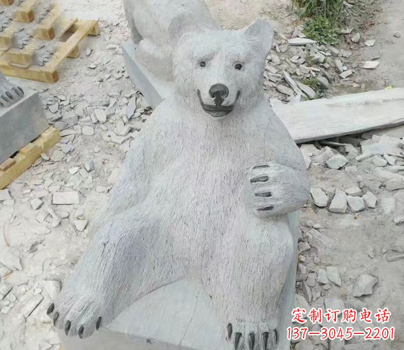 聊城精美狗熊石雕