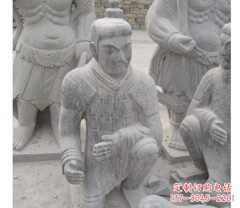 聊城精致兵马俑雕塑,给您的空间一丝古代历史