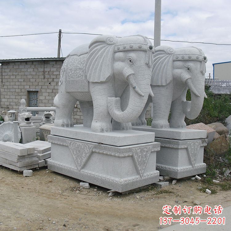 聊城古典大象石雕--融入古典文化的精美艺术品