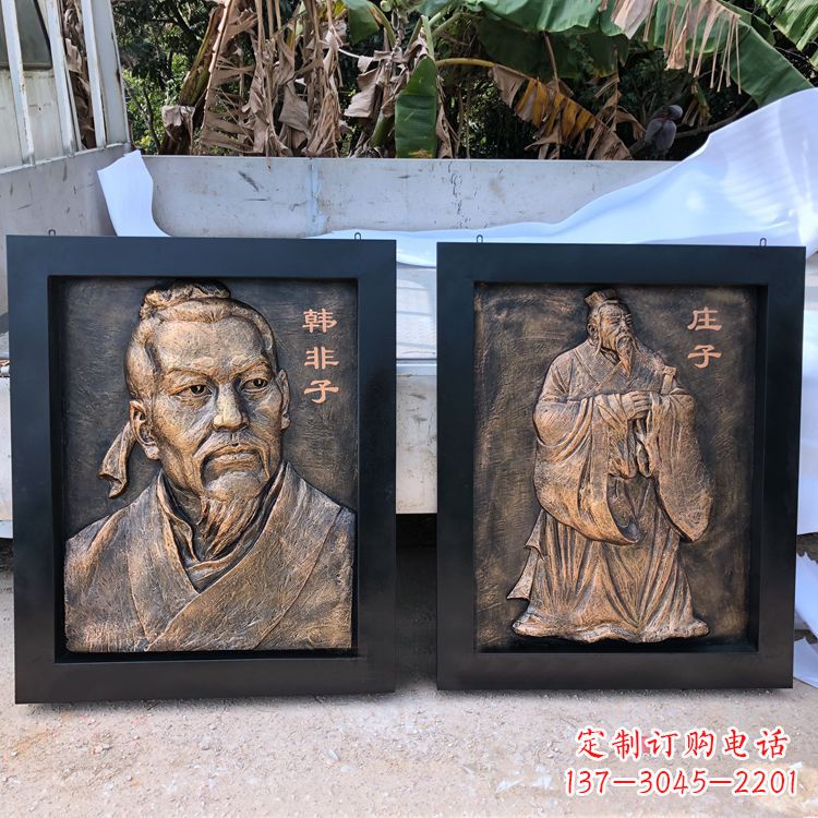 聊城中领雕塑专业的古代历史名人头像雕塑定制