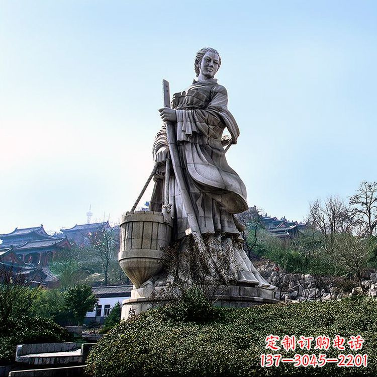 聊城浪漫古典,文姜古装美女雕塑