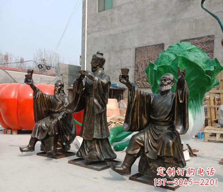聊城浓缩古代江湖英雄——名人雕塑