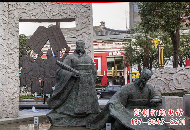 聊城阎立德铜雕名人雕塑精美绝伦