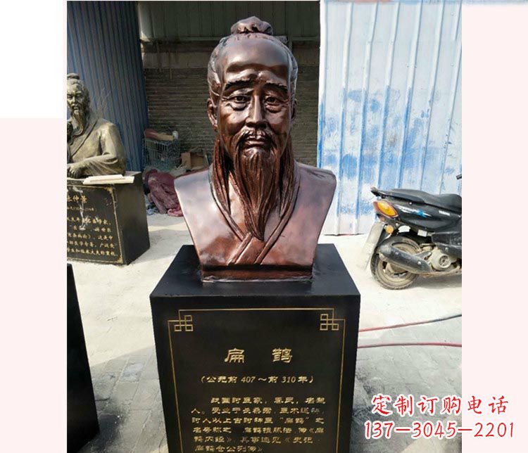 聊城铸造古代名医扁鹊胸像,展现生命的传承之美
