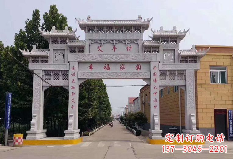 聊城精美古代牌坊雕塑,尽显贵族品质