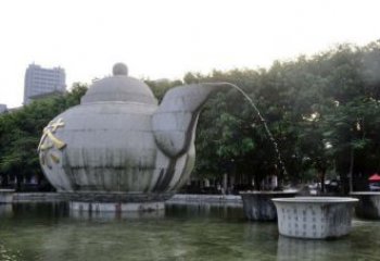 聊城精致雕塑茶壶石雕