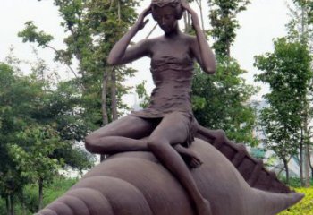 聊城海螺姑娘铜雕——让美丽长存记忆