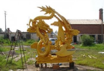 聊城产品名称“象征吉祥，唤醒美好——中领雕塑铜雕龙凤呈祥”