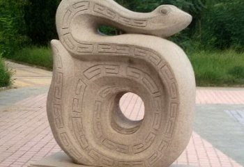 聊城砂岩动物蛇雕塑